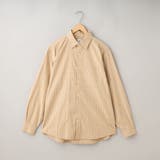 BEIGE | 小柄チェックコットン長袖シャツ | coen【men】