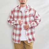 コットンレーヨンオンブレーチェックオープンカラーシャツ | coen OUTLET | 詳細画像2