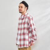コットンレーヨンオンブレーチェックオープンカラーシャツ | coen OUTLET | 詳細画像3