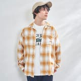 MUSTARD | コットンレーヨンオンブレーチェックオープンカラーシャツ | coen OUTLET
