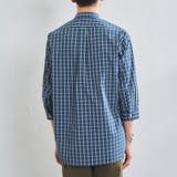 チェックバンドカラー7分袖シャツ | coen OUTLET | 詳細画像10