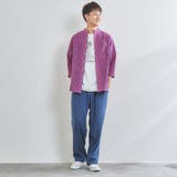 チェックバンドカラー7分袖シャツ | coen OUTLET | 詳細画像3
