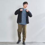 チェックバンドカラー7分袖シャツ | coen OUTLET | 詳細画像6
