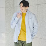 LT.BLUE | 強撚ブロードストライプシャツ | coen【men】