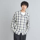 TOWNCRAFT(タウンクラフト)別注オンブレチェックオープンカラーシャツ | coen【men】 | 詳細画像20