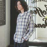 NAVY | TOWNCRAFT(タウンクラフト)別注オンブレチェックオープンカラーシャツ | coen【men】