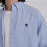 ワンポイントベア刺繍レギュラーカラーシャツ | coen【men】 | 詳細画像10 
