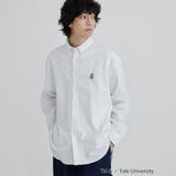 WHITE | YALE別注ワンポイント刺繍ネルシャツ | coen【men】
