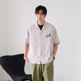 Sarry Cat刺繍レーヨンシャツ（ナチュラル） | coen【men】 | 詳細画像4 
