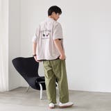 Sarry Cat刺繍レーヨンシャツ（ナチュラル） | coen【men】 | 詳細画像8 