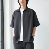 DK.GRAY | リネンライクリラックスシャツ【UVカット】 | coen【men】