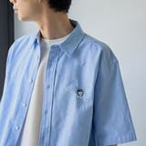 LT.BLUE | ＜父の日ギフトにもおすすめ＞アニマル刺繍オックス半袖シャツ | coen【men】
