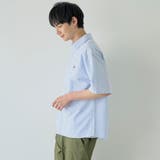 〈父の日ギフトにもおすすめ〉アニマル刺繍オックスストライプシャツ | coen【men】 | 詳細画像10