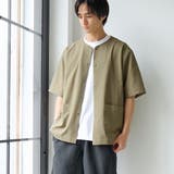 OLIVE | 【ストレッチ・吸水速乾・通気性】SOTA（Ｒ）リラックス半袖シャツ | coen【men】