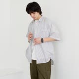 リネンコットンショートスリーブシャツ | coen【men】 | 詳細画像4 