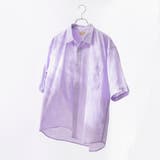 PURPLE | リネンコットンショートスリーブシャツ | coen【men】