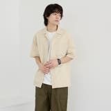 エンボス加工ビンテージライクオープンカラーシャツ ー吸水速乾ー | coen【men】 | 詳細画像10 