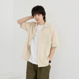 エンボス加工ビンテージライクオープンカラーシャツ ー吸水速乾ー | coen【men】 | 詳細画像12 