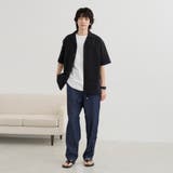 エンボス加工ビンテージライクオープンカラーシャツ ー吸水速乾ー | coen【men】 | 詳細画像17 