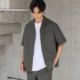 エンボス加工ビンテージライクオープンカラーシャツ ー吸水速乾ー | coen【men】 | 詳細画像2 