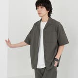 エンボス加工ビンテージライクオープンカラーシャツ ー吸水速乾ー | coen【men】 | 詳細画像20 