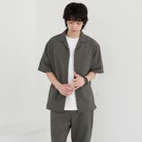 エンボス加工ビンテージライクオープンカラーシャツ ー吸水速乾ー | coen【men】 | 詳細画像24 