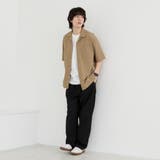 エンボス加工ビンテージライクオープンカラーシャツ ー吸水速乾ー | coen【men】 | 詳細画像29 