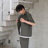 エンボス加工ビンテージライクオープンカラーシャツ ー吸水速乾ー | coen【men】 | 詳細画像3 