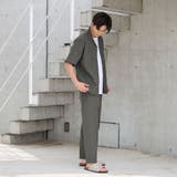 エンボス加工ビンテージライクオープンカラーシャツ ー吸水速乾ー | coen【men】 | 詳細画像4 