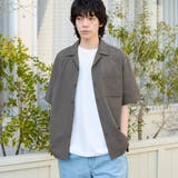 エンボス加工ビンテージライクオープンカラーシャツ ー吸水速乾ー | coen【men】 | 詳細画像6 