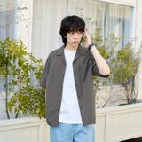 エンボス加工ビンテージライクオープンカラーシャツ ー吸水速乾ー | coen【men】 | 詳細画像8 