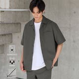 DK.GRAY | エンボス加工ビンテージライクオープンカラーシャツ ー吸水速乾ー | coen【men】