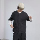【C.DENIMS】デニムノーカラーシャツ | coen【men】 | 詳細画像6