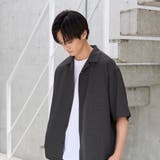 リネンライクオープンカラーシャツ | coen【men】 | 詳細画像2 