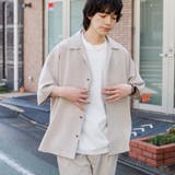 NATURAL | リネンライクオープンカラーシャツ | coen【men】