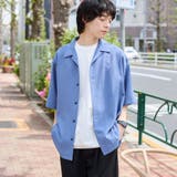 COBALT | リネンライクオープンカラーシャツ | coen【men】