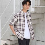 NATURAL | アソートチェックパナマシャツ | coen【men】