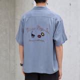 Sarry Cat刺繍レーヨンシャツ | coen【men】 | 詳細画像2
