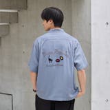Sarry Cat刺繍レーヨンシャツ | coen【men】 | 詳細画像3