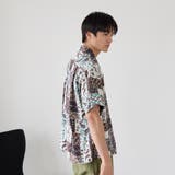 パネルプリントレーヨンシャツ | coen【men】 | 詳細画像3