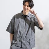 FreeSpeech別注ナイロンスナップボタン半袖シャツ | coen OUTLET | 詳細画像12