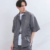 FreeSpeech別注ナイロンスナップボタン半袖シャツ | coen OUTLET | 詳細画像7