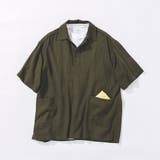 OLIVE | ブッチャープルオーバー半袖シャツ | coen OUTLET