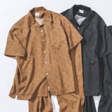 MUSTARD | ジオメトリックプリントショートスリーブシャツ(セットアップ対応) | coen OUTLET