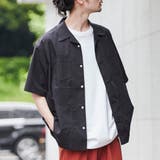 BLACK | リラックスキューバシャツ | coen OUTLET