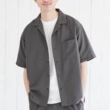 DK.GRAY | DRYシアサッカーオープンカラーシャツ | coen OUTLET