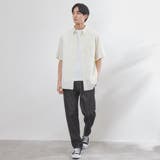 ブロードストライプレギュラーカラーショートスリーブシャツ | coen【men】 | 詳細画像12