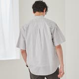 ブロードストライプレギュラーカラーショートスリーブシャツ | coen【men】 | 詳細画像4