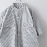 SMITHS(スミス)別注バンドカラーワークシャツ | coen【men】 | 詳細画像1