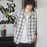NAVY | TOWNCRAFT(タウンクラフト)別注オンブレチェックショートスリーブシャツ | coen【men】